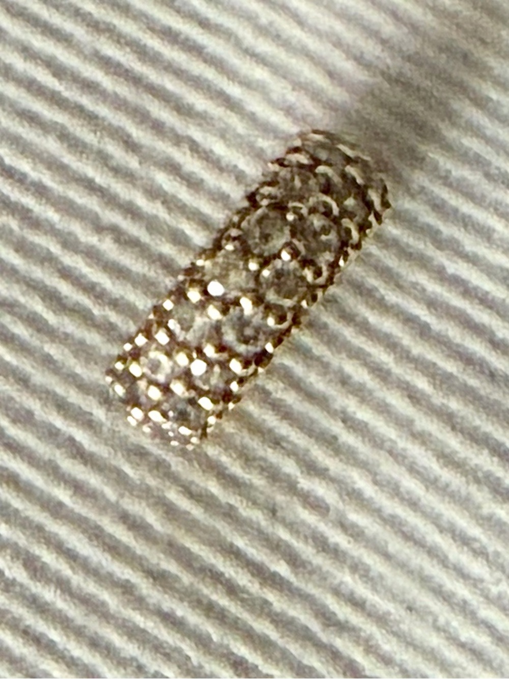 Pandora Gold-Tone Pavé Crystal Band Ring